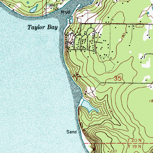 Topographic Map of Howell Airport, WA