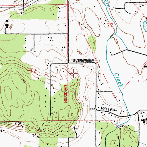 Topographic Map of LZ Ranch Airport, WA