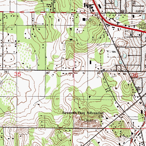 Topographic Map of Meadow Lark Mobile Home Park, FL
