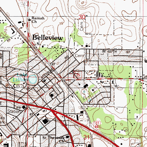 Topographic Map of Par I Mobile Home Park, FL