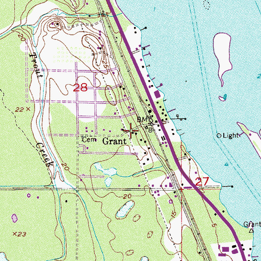 Topographic Map of Church of God of Prophecy, FL