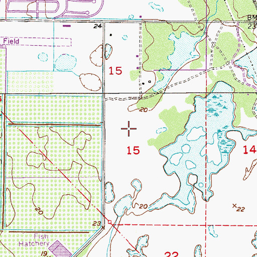 Topographic Map of Emily's Glen Mobile Home Park, FL