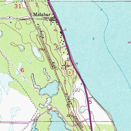 Topographic Map of Southern Comfort Mobile Home Park, FL