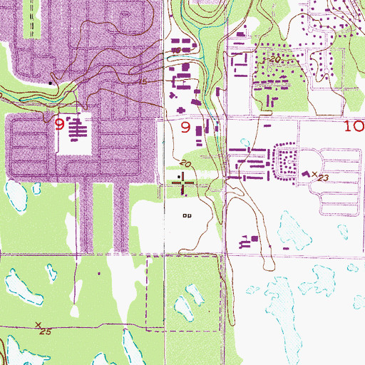 Topographic Map of Florida Institute of Technology All Faiths Center, FL