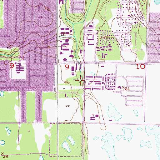 Topographic Map of Florida Institute of Technology College of Business, FL