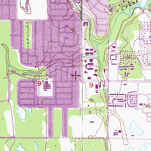 Topographic Map of Florida Institute of Technology Community Psychological Services of Florida Tech, FL