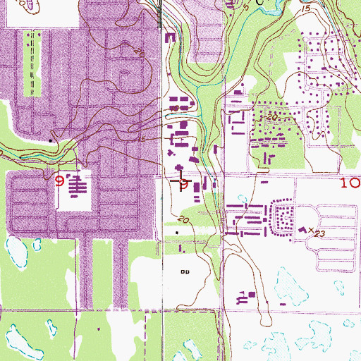 Topographic Map of Florida Institute of Technology F W Olin Engineering Building, FL