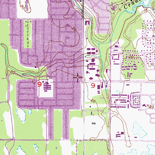Topographic Map of Florida Institute of Technology Institutional Research Center, FL