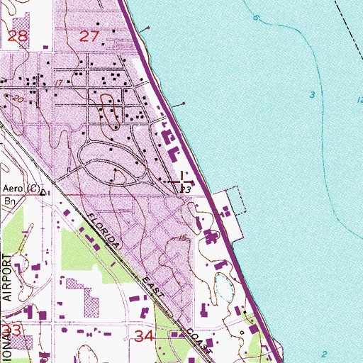 Topographic Map of Community Church of God, FL