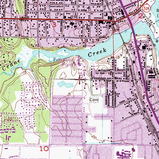 Topographic Map of Scott Chapel United Methodist Church, FL