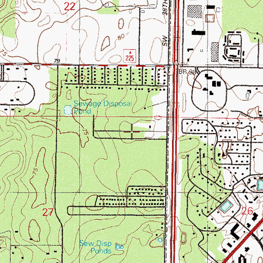 Topographic Map of Dogwood Acres Mobile Home Park, FL