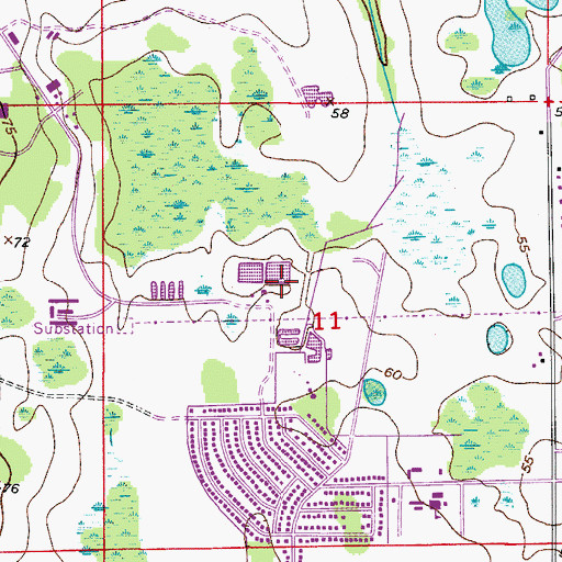 Topographic Map of University of Central Florida Orlando Campus Engineering Field Laboratory, FL
