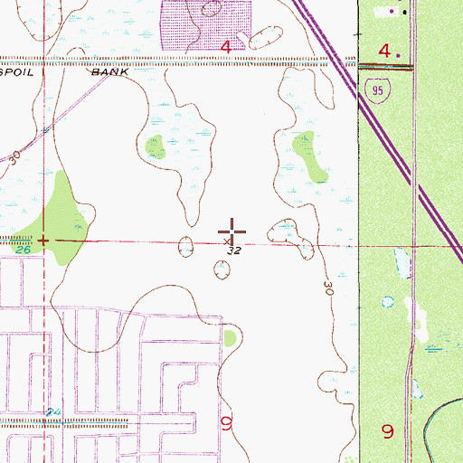 Topographic Map of Brevard Community College Palm Bay Campus Child Development Center and University of Florida Agricul, FL