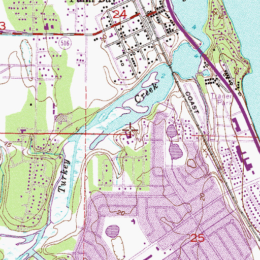 Topographic Map of Bethesda Baptist Church, FL