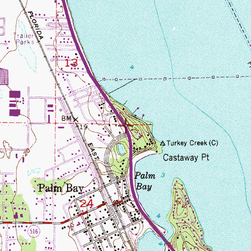 Topographic Map of Church of God Mountain Assembly, FL