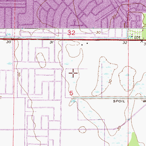 Topographic Map of Zion Christian Church, FL