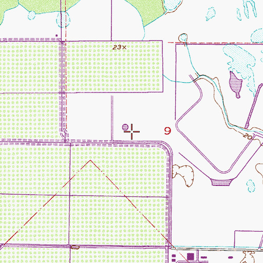 Topographic Map of Barefoot Bay Wastewater Treatment Plant, FL