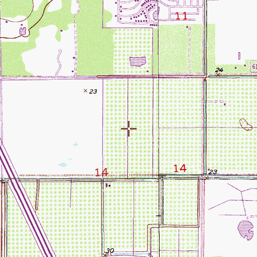 Topographic Map of Indian River City West Regional Treatment Plant, FL