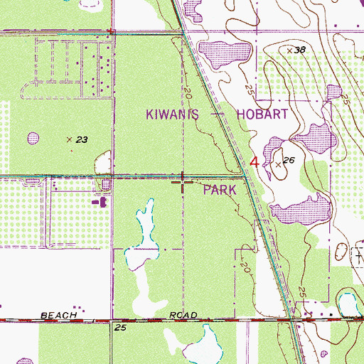 Topographic Map of Walkabout Golf and Country Club, FL