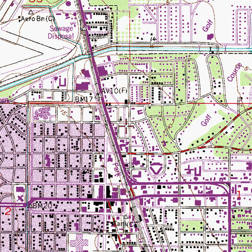 Topographic Map of Vero Mobile Home Park, FL