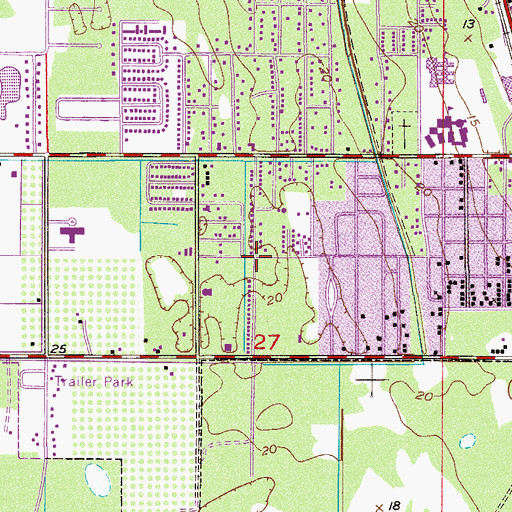 Topographic Map of Church of the Lord Jesus Christ, FL