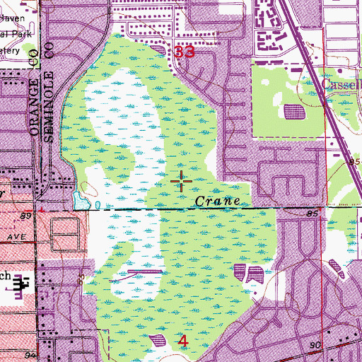 Topographic Map of Wycliff Golf and Country Club, FL