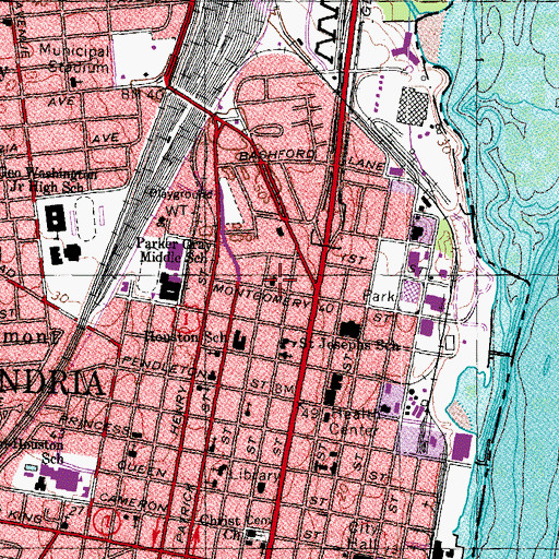 Topographic Map of Saint Johns Baptist Church, VA