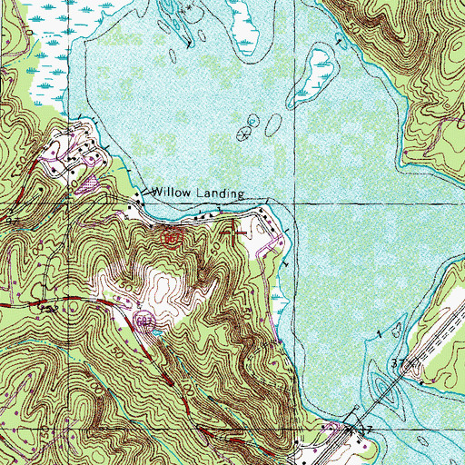 Topographic Map of Aquia Bend, VA