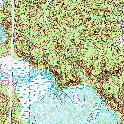 Topographic Map of Aquia Overlook, VA