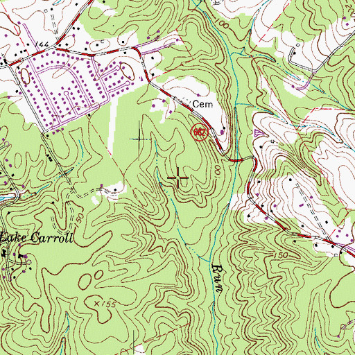 Topographic Map of Argyle Hills, VA