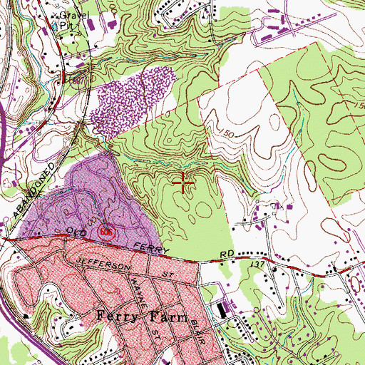 Topographic Map of Blythedale, VA