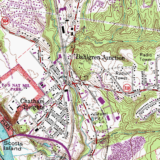 Topographic Map of Debruyn, VA