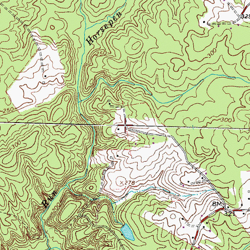 Topographic Map of Frank Martin Farms, VA