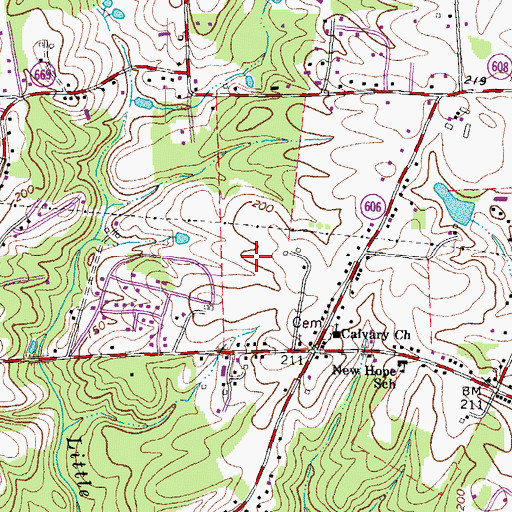 Topographic Map of Kendallwood East, VA
