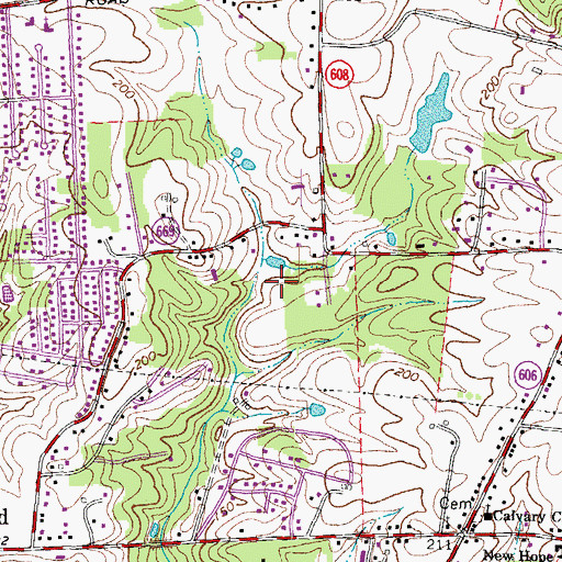 Topographic Map of Lansberry Park, VA