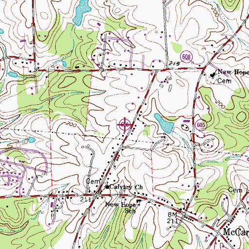 Topographic Map of Mount Ringold Farm, VA
