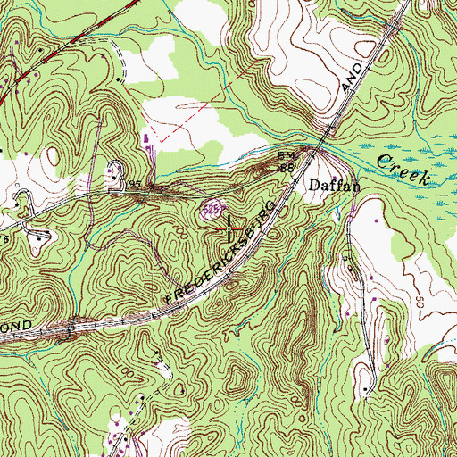 Topographic Map of Upper Redoubt Heights, VA