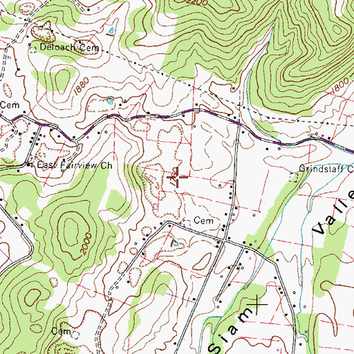Topographic Map of Commissioner District 4, TN