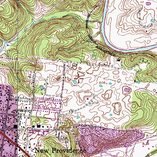 Topographic Map of Commissioner District 13, TN