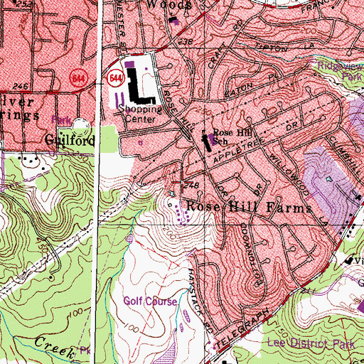 Topographic Map of Heritage Academy, VA