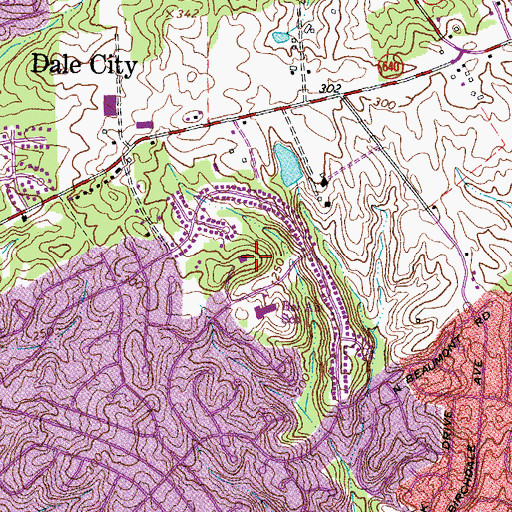 Topographic Map of Holy Family Early Childhood Center, VA