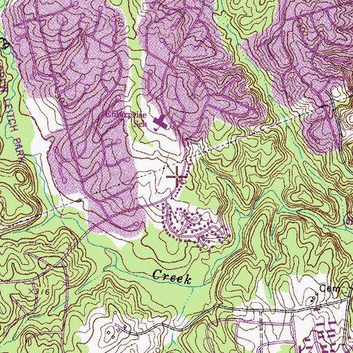 Topographic Map of Cathedral Christian Academy, VA