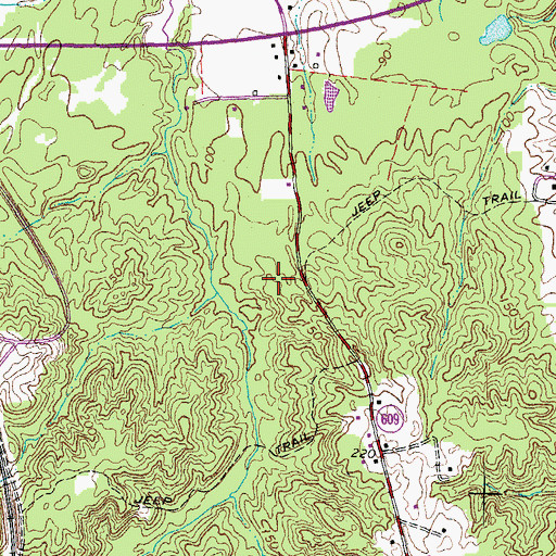 Topographic Map of Fredericksburg Christian Upper School, VA