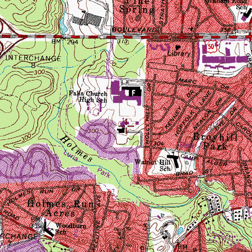 Topographic Map of Corpus Christ Early Childhood School, VA
