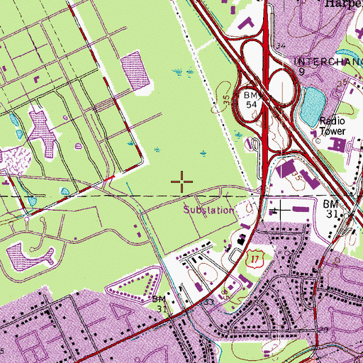 Topographic Map of Enterprise Academy, VA