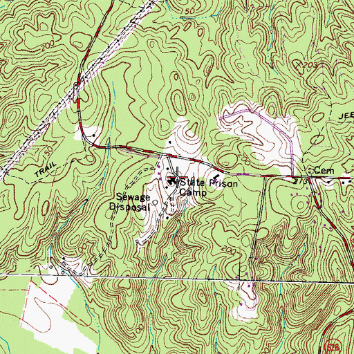 Topographic Map of Virginia Department of Correctional Education - Stafford Diversion Center, VA