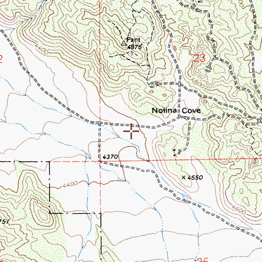 Topographic Map of Nolina Cove, CA