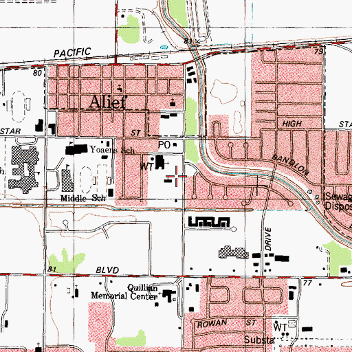 Topographic Map of Christ the Lord Lutheran Church, TX