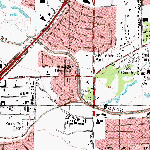 Topographic Map of First Philippine Baptist Church, TX