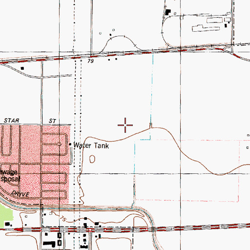 Topographic Map of Brays Village East, TX